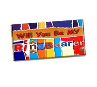 Will You Be My Ringbearer Chocolate Bar Gift Wrapper Gift Present For Wedding Marriage (Without Chocolate Bar)