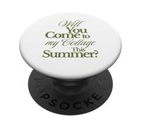 Will You Come to My Cottage This Summer? Distressed Green PopSockets Adhesive PopGrip