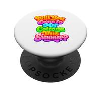 Will You Come to My Cottage This Summer Sarcastic Cottages PopSockets Adhesive PopGrip