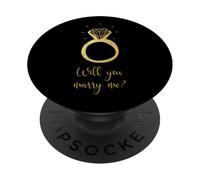 Will You Marry Me Engagement Wedding Matching Bachelorette PopSockets Adhesive PopGrip