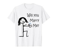 Will You Marry Me? Marriage Proposal Wedding, Engagement T-Shirt