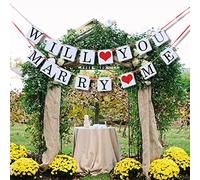 WILL YOU MARRY ME Paper Bunting Wedding Banner Engagement Garland Decoration