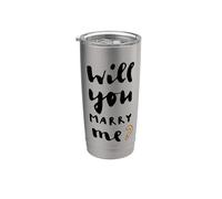 Will You Marry Me Wedding Proposal Romantic Idea Stainless Steel Insulated Tumbler