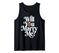 Will You Marry Me? Wedding Proposal Sayings Tank Top
