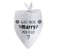 Will You Marry My Dad Dog Bandana Dog Wedding Engagement Bandana Wedding Engagement Dog Bandana Photo Prop Pet Scarf Accessories for Dog Lovers Gift