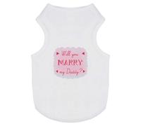 'Will you Marry my Daddy?' Pet Dog/Cat T-Shirt (PT00119368)