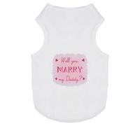 'Will you Marry my Daddy?' Pet Dog/Cat T-Shirt (PT00119371)