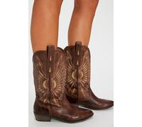 Willa Western Boots Shoe by Matisse at Free People in Choco/Beige, Size: US 6 - female