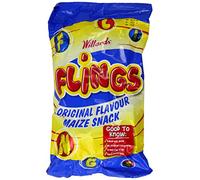Willards Flings Original Flavour Maize Snack 150 g (Pack of 8)