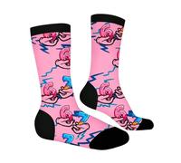 WILLBEST 67 Socks Ice Cream, 6 7 Meme Socks, Novelty 6-7 Six Seven Design Socks for Adults & Kids, Funny Gifts for Boys Girls Men Women