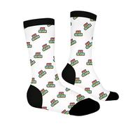 WILLBEST 67 Socks Ice Cream, 6 7 Meme Socks, Novelty 6-7 Six Seven Design Socks for Adults & Kids, Funny Gifts for Boys Girls Men Women