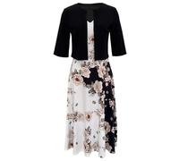 WILLBEST Blue Dresses for Women Skater Dresses Wedding Work Polka dot White Bodycon Dress Shining Sundresses for Women Casual Beach Pink Black Birthday Floral Dress Double Layers
