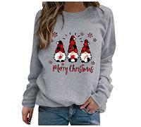 WILLBEST Christmas Shirt Cowl Neck Tops for Women Brushed Cotton Pyjamas Womens Plaid Splicing Fleece pjs for Women Mens Mock Shirt Jumper Fuzzy pj Pants Snowflake Print Chiffon Cardigan Xmas Holiday