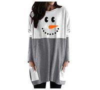 WILLBEST christmas sweaters for women bolero jackets xmas jumpers for women uk funny graphic sparkly tops uk quarter zip jumper family christmas pjs snowflake reindeer duster coats pullover