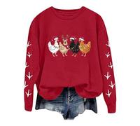 WILLBEST christmas sweaters xmas clothes beaded ladies jumpers size 20 woman pajama set cosy boho tops for women uk tunic top pajamas for women uk to wear with leggings warm pyjamas ladies winter