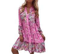 WILLBEST Cream Dress for Women Summer Dresses for Women Embroidery Women's Bohemian Dresses Square Neck Dress Long wrap t-Shirts Off The Shoulder Boho Floral Print Crop Womens Tennis