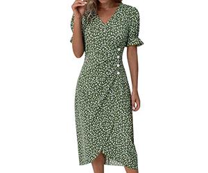 WILLBEST Easter Dress for Women Petite Dresses Ruched Pleat Front See Through cami Shirts Womens Linen Dresses 2025 Plus Size Linen lace wrap Dress Denim Shirt Shining Sheer mesh Plain