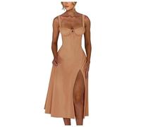 WILLBEST Floral Dress Women Formal Dresses for Women Wedding Guest Summer Dress Plus Size Cocktail Dresses for Cute 2024 Summer Casual Shirred mesh Tank Tank Sun Sun