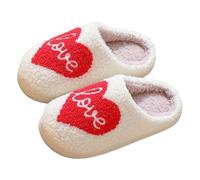 WILLBEST Fluffy Slippers for Kids Boys & Girls Soft Warm Cozy Plush Fuzzy Cushion Christmas Slippers Toddler Slip-on Bedroom House Shoes for Indoor and Outdoor - Fun Festive Costume Gifts for Xmas