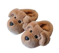 WILLBEST Fluffy Slippers for Kids Boys & Girls Soft Warm Cozy Plush Fuzzy Cushion Christmas Slippers Toddler Slip-on Bedroom House Shoes for Indoor and Outdoor - Fun Festive Costume Gifts for Xmas