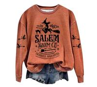 WILLBEST halloween costumes for women funny graphic tee cute horror movie tshirts funny graphic tees autumn clothes 2024 party pumpkins black horror movie halloween pajamas women costumes