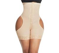 WILLBEST Ladies Shapewear High Waist Bodysuit - Mesh Top Padded Jumbo Thong - Tummy Control White For Slimming Shape Enhancement