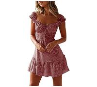 WILLBEST Plus Size Womens Dresses Flowy for Women Sun Ruffle Tiered Side Split Cute Cruise Outfits 2025 Graduation Dress Off The Dress