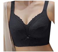 WILLBEST Push up Bras for Women Seamless Knickers for Women Tights Black Large Bust Gym Crop Tops UK Underwear Sets Multipack Multiway Straps Convertible Workout Yoga Sport Cropped