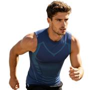 WILLBEST V-Boost V2 Men Shirt,Compression Shape Wear Shirt for Men,Sleeveless,Feel the Power of Confidence