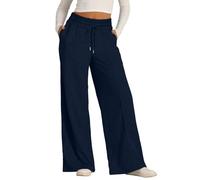 WILLBEST Women Causal Baggy Plain Jogging Sports Joggers Sweatpant High Waisted Trouser with Pockets Athletic Pants Tracksuit Bottoms