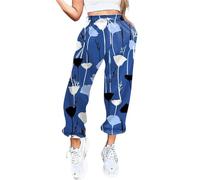 WILLBEST Womens Causal Oversized Workout Jogging Sports Joggers Sweatpants High Waist Trouser with Pockets Running Exercise Cycling Jog Pants Tracksuit Bottoms