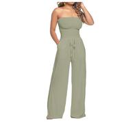 WILLBEST Wool Trousers Women Plus Size Trousers for Women 24-32 UK Dungarees for UK Size 18 Denim Seamless Jumpsuit Party Bodysuits Elasticated Waist Ribbed Long Flared