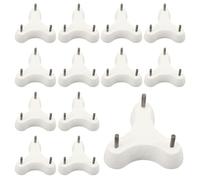 WILLBOND 12 Pack 1 Inch Kiln Stilts Pottery Pointed Stilts Ceramic Tripod 3-Point Ceramic Tripod Kiln Stilt with Points Apart for Kilns Firing of Ceramics and Pottery