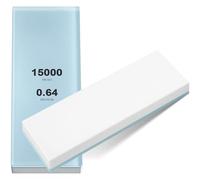 WILLBOND 15000# Glass Sharpening Stone 2 3/4" W x 8 3/4" L Whetstone Grit Single Side 0.2" Thick Wet Honing Knife Sharpener Oilstone