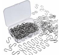 150 Pieces Mini S Hooks Connectors Metal S-Shaped Wire Hook Hangers with Storage Box for DIY Crafts, Hanging Jewelry, Key Chain and Tags (22 x 8 mm)