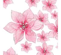 WILLBOND 24 Pieces 3 Size Christmas Glitter Poinsettia Flowers Wedding Faux Flowers Christmas Decoration Ornaments For Christmas tree New Year Home Outdoor Decoration (Rose Red,3.2/4/6 Inches)