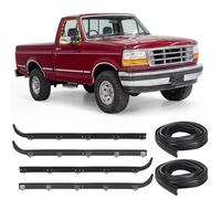 WILLBOND Window Trim, Windshield and Channel Rubber Seal, Front Door Window Seal Kit Compatible with Ford 1987-1997 F150 F250 F350 Bronco, Compatible with E7tz1521452a E7tz1521453a F2tz1521456a
