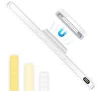 WILLED 5W Under Cabinet Kitchen Lights,Eye-Friendly Mirror Light,2500mah Rechargeable Under Cupboard Kitchen Lights with Battery Display,Stick on Light for Cabinet,Clos and Desk