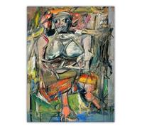 Willem De Kooning Poster Abstract Woman Canvas Painting Willem De Kooning Wall Art Willem De Kooning Print Home Decor Picture 50x70cm Unframed