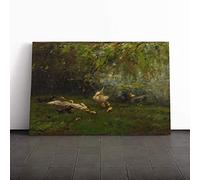 Willem Maris Duck Heaven Canvas Print | Gallery Wrapped 30mm Frame Wall Art | 20x14 inches | Ready to Hang | Modern Bird Picture | Living Room Bedroom Lounge Office
