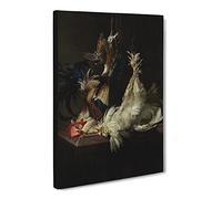 Willem Van Aelst Still Life Birds Canvas Print | Gallery Wrapped 30mm Frame Wall Art | 20x14 inches | Ready to Hang | Modern Still Life Picture | Living Room Bedroom Lounge Office