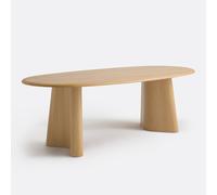 William 6-8 Seater Oval Dining Table in Oak Veneer Oak