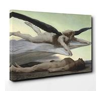 William Adolphe Bouguereau Equality Before Death Canvas Print | Gallery Wrapped 30mm Frame Wall Art | 30x20 inches | Ready to Hang | Modern Picture | Living Room Bedroom Lounge Office