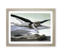 William Adolphe Bouguereau Equality Before Death Classic Painting Framed Print | A4 Oak Framed Wall Art | Ready to Hang | Classic Historical Picture | Living Room Bedroom Lounge Office
