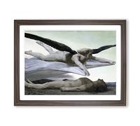 William Adolphe Bouguereau Equality Before Death Classic Painting Framed Print | A4 Walnut Framed Wall Art | Ready to Hang | Classic Historical Picture | Living Room Bedroom Lounge Office