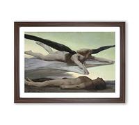 William Adolphe Bouguereau Equality Before Death Framed Print | A2 Walnut Framed Wall Art | Ready to Hang | Modern Nature Picture | Living Room Bedroom Lounge Office
