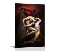William Adolphe Bouguereau Famous Painters' Works（Dante And Virgil）Printing Posters Canvas Wall Art Decorative Bedroom Modern Home Print Picture Artworkss 16x24inch(40x60cm)