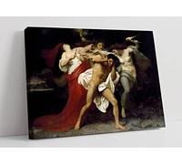 William-Adolphe Bouguereau Orestes Pursued by the Furies Canvas Wall Art Picture Print - 47 inch wide x 32 inch high (Frame Depth 30mm)