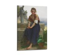 William Adolphe Bouguereau Printed Posters The Broken Pitcher Room Aesthetic Print Art Wall Painting Canvas Modern Bedroom Decor 24x36inch(60x90cm)