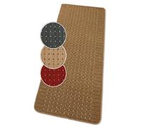 William Armes Limited Stanford Machine Washable Tufted Polypropylene Rug Hardwearing Durable 80cm x 50cm Mat (Beige & Brown)